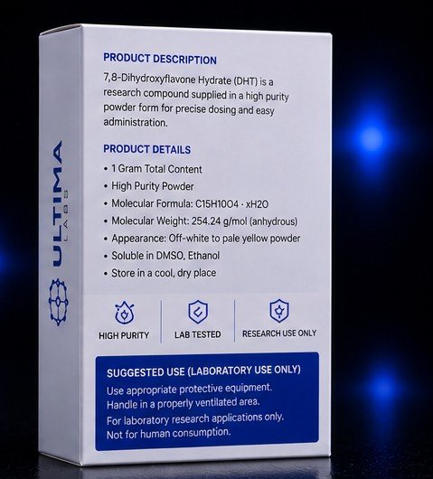 7,8-DIHYDROXYFLAVONE HYDRATE (DHT) POWDER (1 GRAM) - Image 2