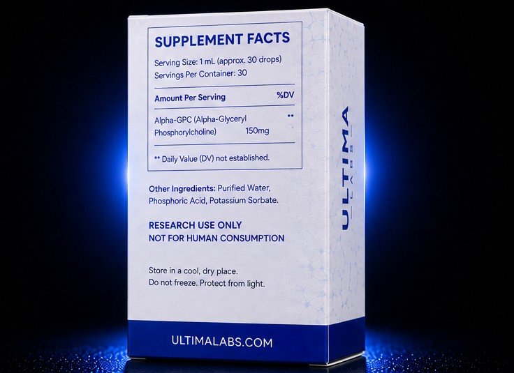 ALPHA-GPC 99% 30ML LIQUID (150MG/ML, 4500MG BOTTLE) - Image 2