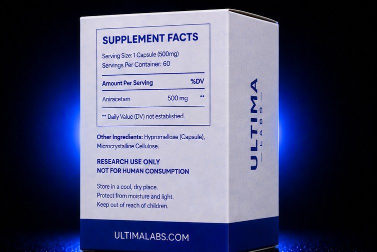 ANIRACETAM POWDER (60 CAPSULES)(500MG/CAPSULE, 30 GRAMS TOTAL) - Image 2