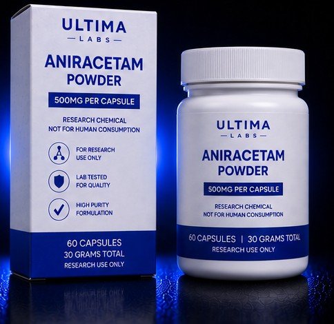 ANIRACETAM POWDER (60 CAPSULES)(500MG/CAPSULE, 30 GRAMS TOTAL)
