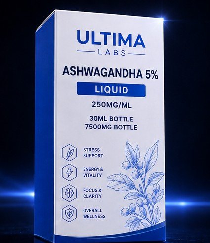 ASHWAGANDHA 5% 30ML LIQUID (250MG/ML, 7500MG BOTTLE) - Image 4