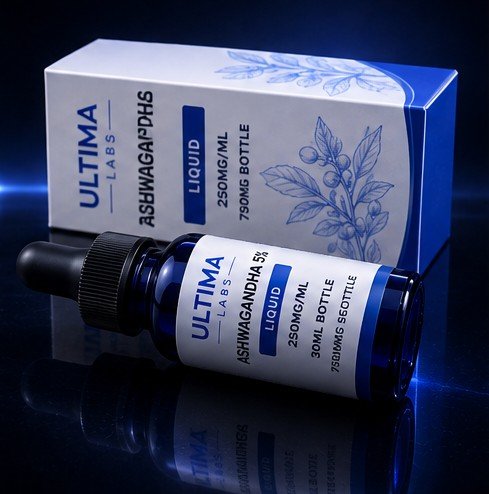 ASHWAGANDHA 5% 30ML LIQUID (250MG/ML, 7500MG BOTTLE) - Image 3