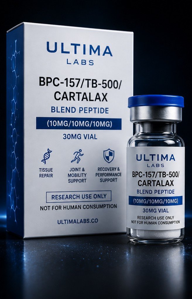BPC-157/TB-500/CARTALAX BLEND PEPTIDE (10MG/10MG/10MG) 30MG VIAL