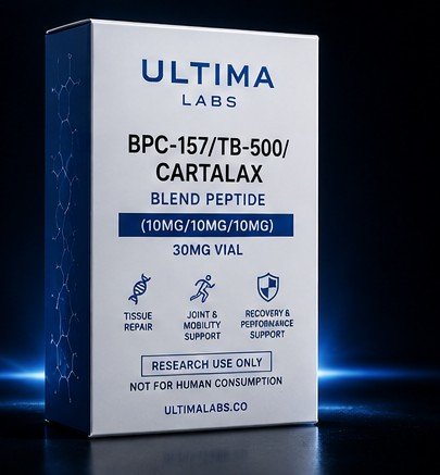 BPC-157/TB-500/CARTALAX BLEND PEPTIDE (10MG/10MG/10MG) 30MG VIAL - Image 4