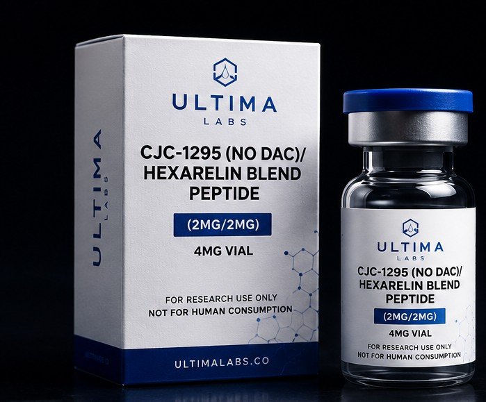 CJC-1295 (NO DAC)/HEXARELIN BLEND PEPTIDE (2MG/2MG) 4MG VIAL