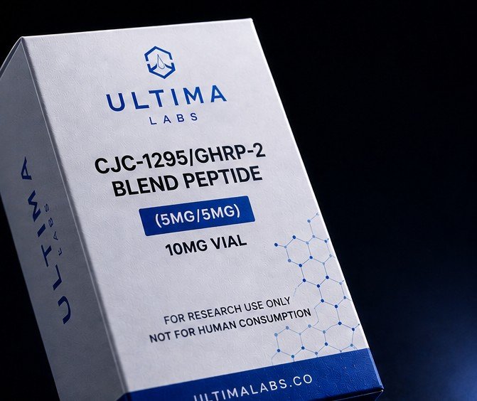 CJC-1295 / GHRP-2 Blend Peptide (5mg/5mg) 10mg Vial - Image 2