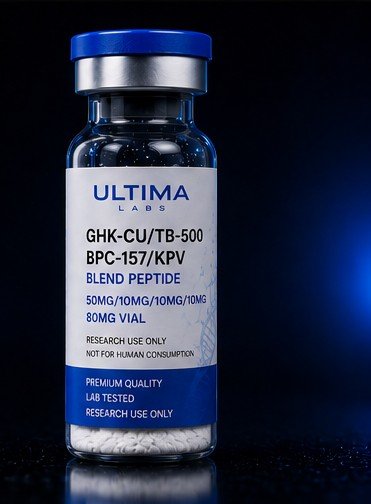 GHK-CU TB-500 BPC-157 KPV Blend Peptide 80mg Vial | 50/10 - Image 5