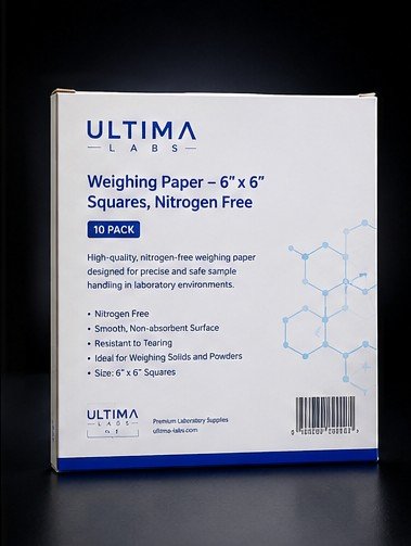 nitrogen free weighing paper 6x6 10 Pack | 6x6 Squares | Ultimaa - Image 2