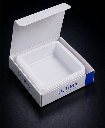square polystyrene weighing dish 5 Pack | 1 5/8 inch | Ultimaa - Image 4