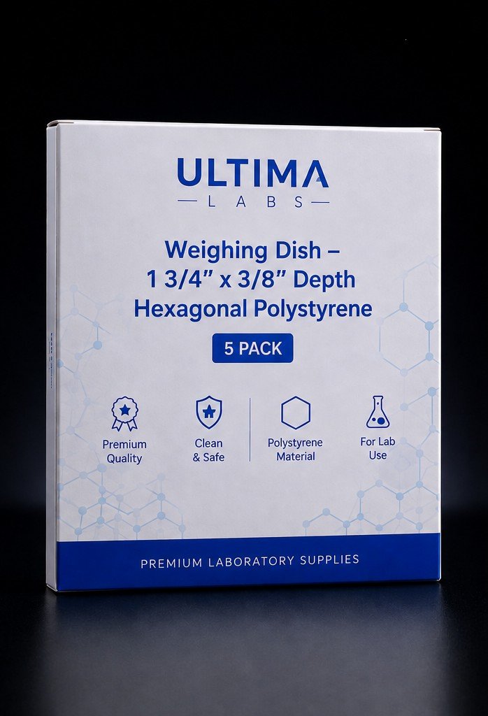 hexagonal polystyrene weighing dish 5 Pack | 1 3/4 inch | Ultimaa
