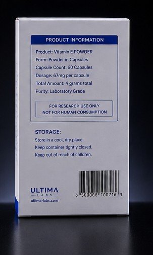 VITAMIN E POWDER (60 CAPSULES) (67MG/CAPSULES, 4 GRAMS TOTAL) - Image 5