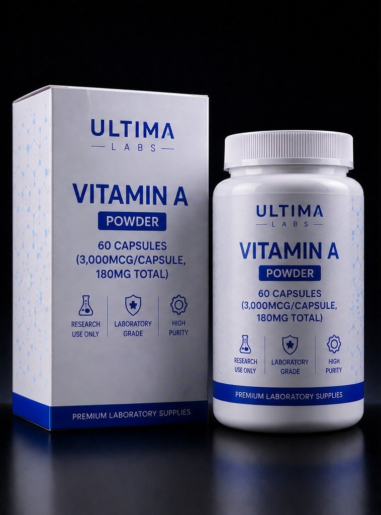 Vitamin A Powder 60 Capsules | 3000mcg Per Capsule