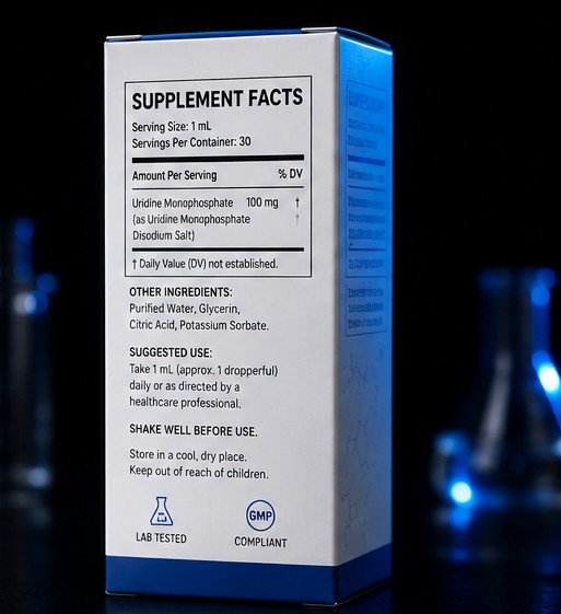 URIDINE MONOPHOSPHATE 30ML LIQUID (100MG/ML, 3000MG BOTTLE) - Image 3