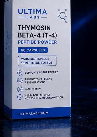 THYMOSIN BETA-4 (T - 4) PEPTIDE POWDER (60 CAPSULES) (250MCG/CAPSULE, 15MG TOTAL BOTTLE) - Image 4