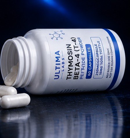 THYMOSIN BETA-4 (T - 4) PEPTIDE POWDER (60 CAPSULES) (250MCG/CAPSULE, 15MG TOTAL BOTTLE) - Image 5