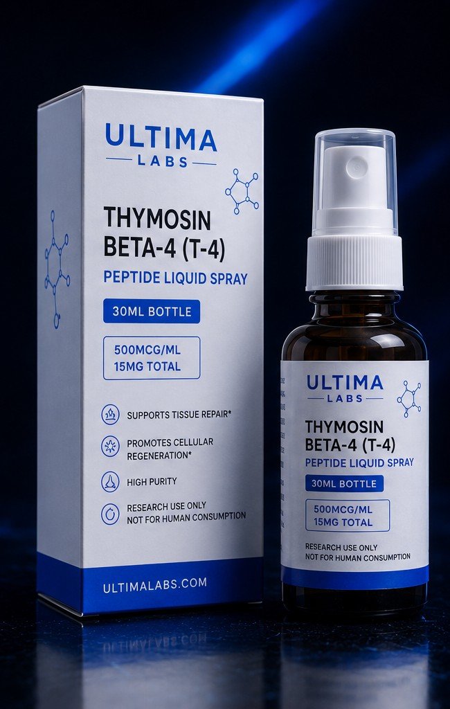 THYMOSIN BETA-4 (T - 4) PEPTIDE LIQUID SPRAY 30ML BOTTLE (500MCG/ML, 15MG TOTAL)