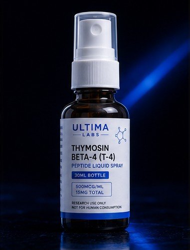 THYMOSIN BETA-4 (T - 4) PEPTIDE LIQUID SPRAY 30ML BOTTLE (500MCG/ML, 15MG TOTAL) - Image 2
