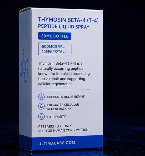 THYMOSIN BETA-4 (T - 4) PEPTIDE LIQUID SPRAY 30ML BOTTLE (500MCG/ML, 15MG TOTAL) - Image 4
