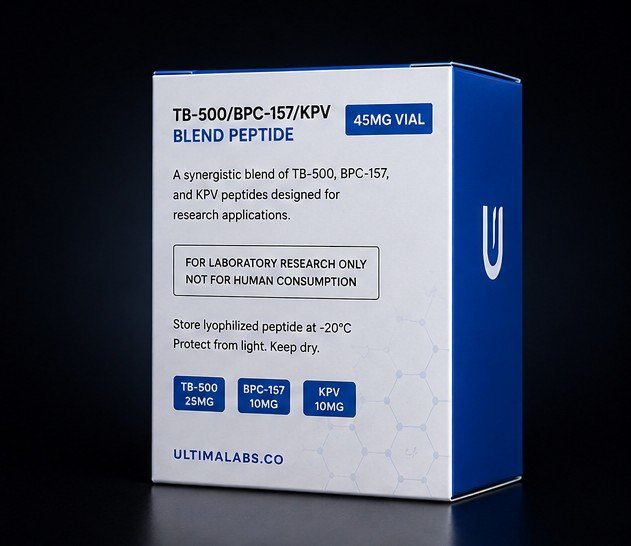 TB-500/BPC-157/KPV BLEND PEPTIDE (25MG/10MG/10MG) 45MG VIAL - Image 2