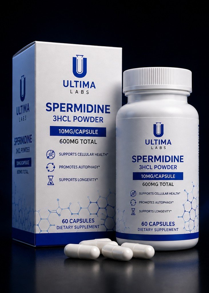 SPERMIDINE 3HCL POWDER (60 CAPSULES) (10MG/CAPSULE, 600MG TOTAL)