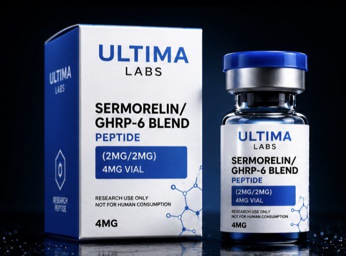 SERMORELIN/GHRP-6 BLEND PEPTIDE (2MG/2MG) 4MG VIAL