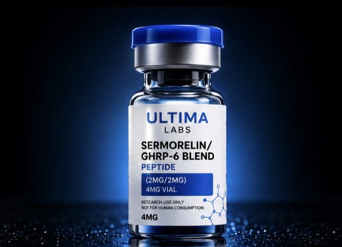 SERMORELIN/GHRP-6 BLEND PEPTIDE (2MG/2MG) 4MG VIAL - Image 2