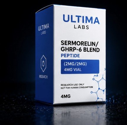 SERMORELIN/GHRP-6 BLEND PEPTIDE (2MG/2MG) 4MG VIAL - Image 3