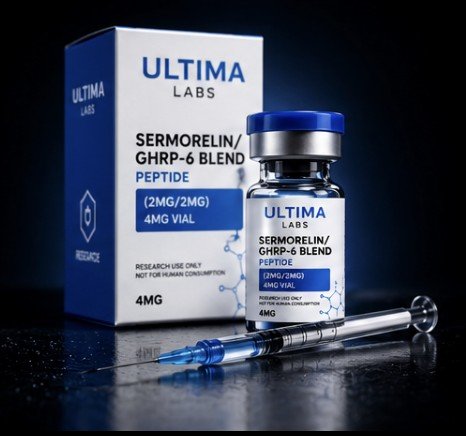 SERMORELIN/GHRP-6 BLEND PEPTIDE (2MG/2MG) 4MG VIAL - Image 5