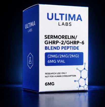 SERMORELIN/GHRP-2/GHRP-6 BLEND PEPTIDE (2MG/2MG/2MG) 6MG VIAL - Image 3