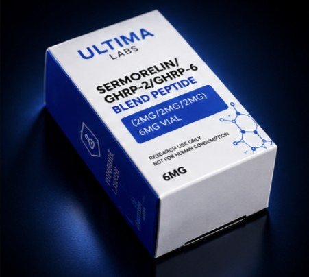 SERMORELIN/GHRP-2/GHRP-6 BLEND PEPTIDE (2MG/2MG/2MG) 6MG VIAL - Image 4