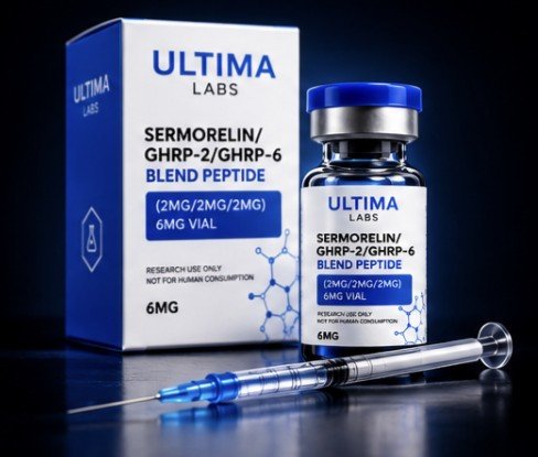 SERMORELIN/GHRP-2/GHRP-6 BLEND PEPTIDE (2MG/2MG/2MG) 6MG VIAL - Image 5