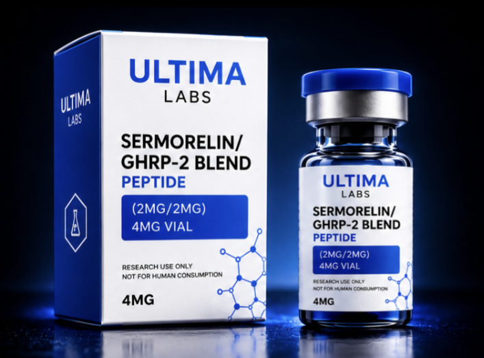 SERMORELIN/GHRP-2 BLEND PEPTIDE (2MG/2MG) 4MG VIAL