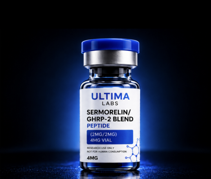 SERMORELIN/GHRP-2 BLEND PEPTIDE (2MG/2MG) 4MG VIAL - Image 2