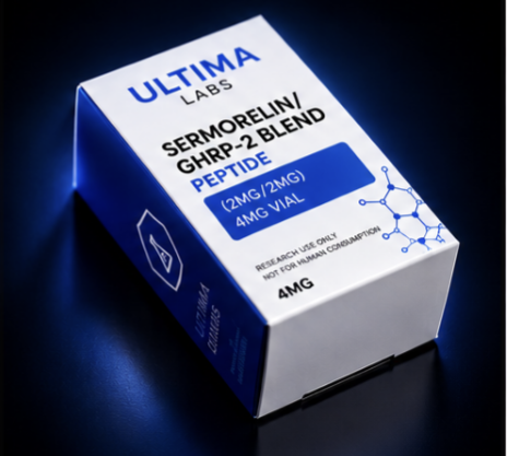 SERMORELIN/GHRP-2 BLEND PEPTIDE (2MG/2MG) 4MG VIAL - Image 4