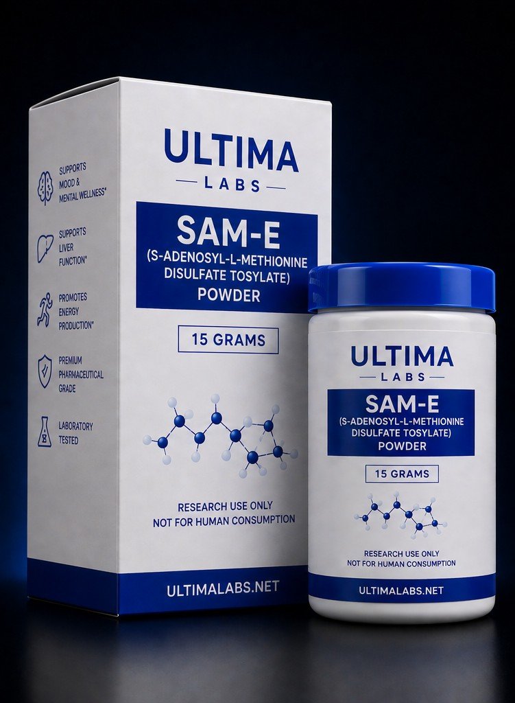 SAM-E (S-ADENOSYL-L-METHIONINE DISULFATE TOSYLATE) POWDER (15 GRAMS)