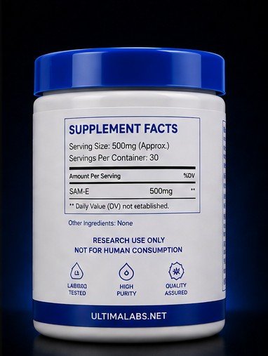 SAM-E (S-ADENOSYL-L-METHIONINE DISULFATE TOSYLATE) POWDER (15 GRAMS) - Image 3