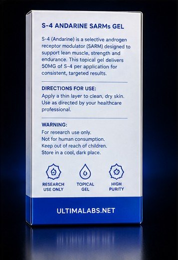 S-4 Andarine SARMs Gel 50MG (Packs of 5, 10 or 30) - Image 4