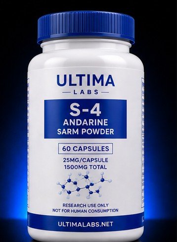 S-4 ANDARINE SARM POWDER (60 CAPSULES) (25MG/CAPSULE, 1500MG TOTAL) - Image 2