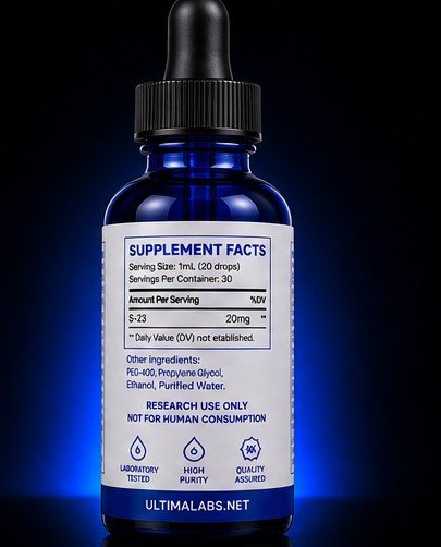 S-23 SARM - 20MG/ML - 30ML/60ML BOTTLE - Image 3