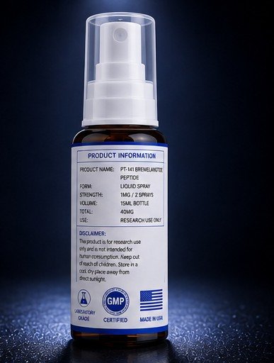 PT-141 Bremelanotide Peptide 40mg Liquid Spray 15ml Bottle - Image 4