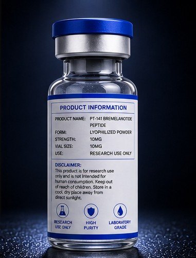 PT-141 BREMELANOTIDE PEPTIDE 10MG VIAL - Image 3