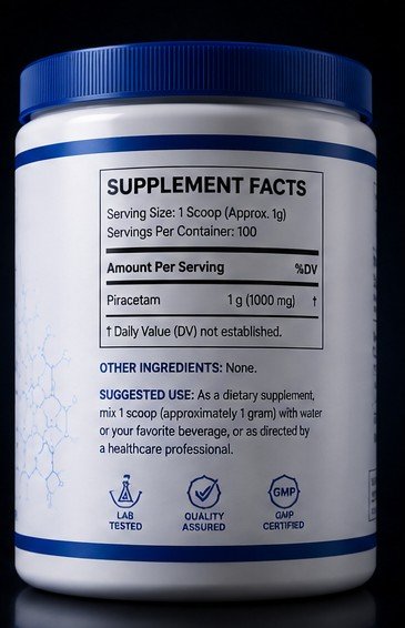 PIRACETAM POWDER (100 GRAMS) - Image 2