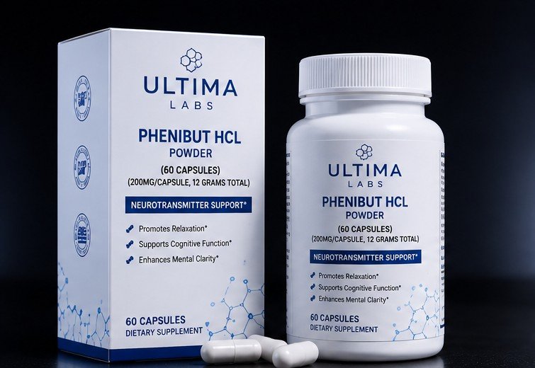 PHENIBUT HCL POWDER (60 CAPSULES) (200MG/CAPSULE, 12 GRAMS TOTAL)