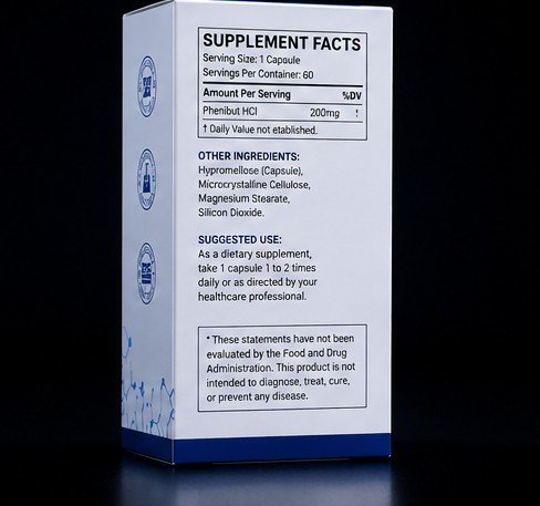 PHENIBUT HCL POWDER (60 CAPSULES) (200MG/CAPSULE, 12 GRAMS TOTAL) - Image 3