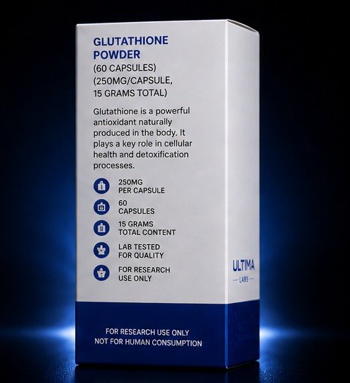 GLUTATHIONE POWDER (60 CAPSULES) (250MG/CAPSULE, 15 GRAMS TOTAL) - Image 3