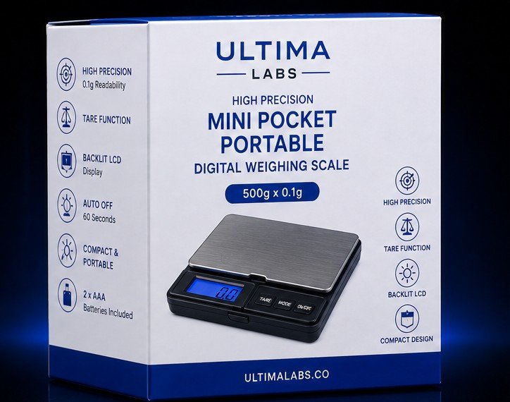 High Precision Mini Pocket Portable 500g x 0.1g Digital Weighing Scale