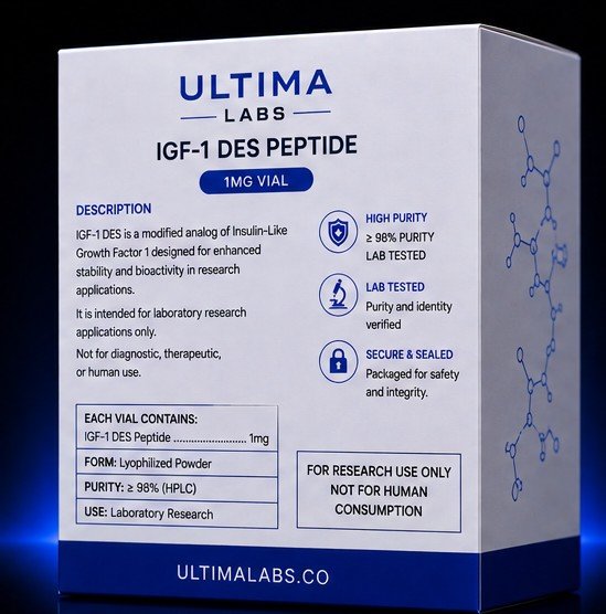 IGF-1 DES Peptide 1MG | Potent Muscle Growth Factor - Image 3