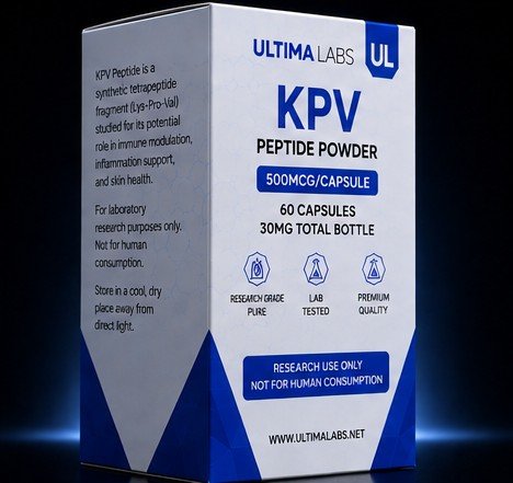 KPV PEPTIDE POWDER (60 CAPSULES) (500MCG/CAPSULE, 30MG TOTAL BOTTLE) - Image 3