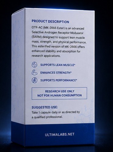 OTR-AC (MK-2866 ESTER) SARM POWDER (60 CAPSULES) (25MG/CAPSULE, 1500MG TOTAL) - Image 4