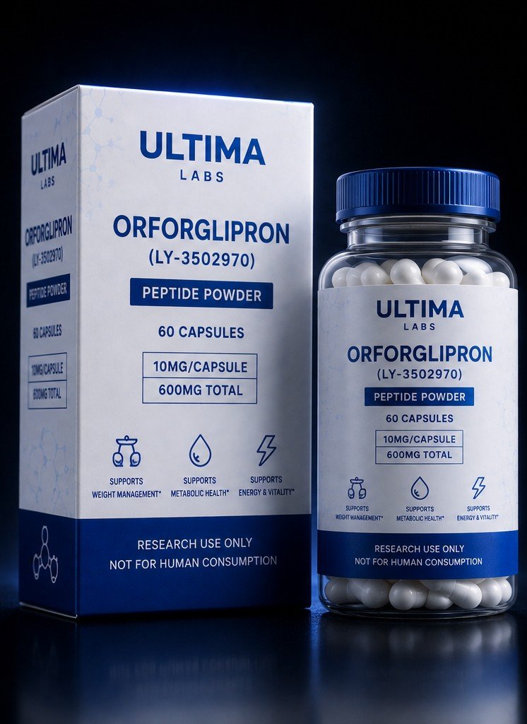 ORFORGLIPRON (LY-3502970) PEPTIDE POWDER (60 CAPSULES) (10MG/CAPSULE, 600MG TOTAL)